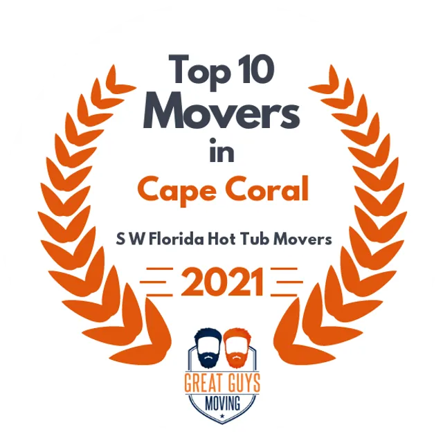 Top 10 Movers in Cape Coral, FL 2021 award