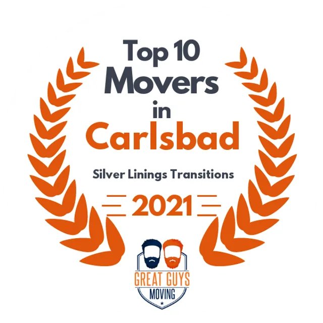 Top 10 Movers in Oceanside, CA 2021 award