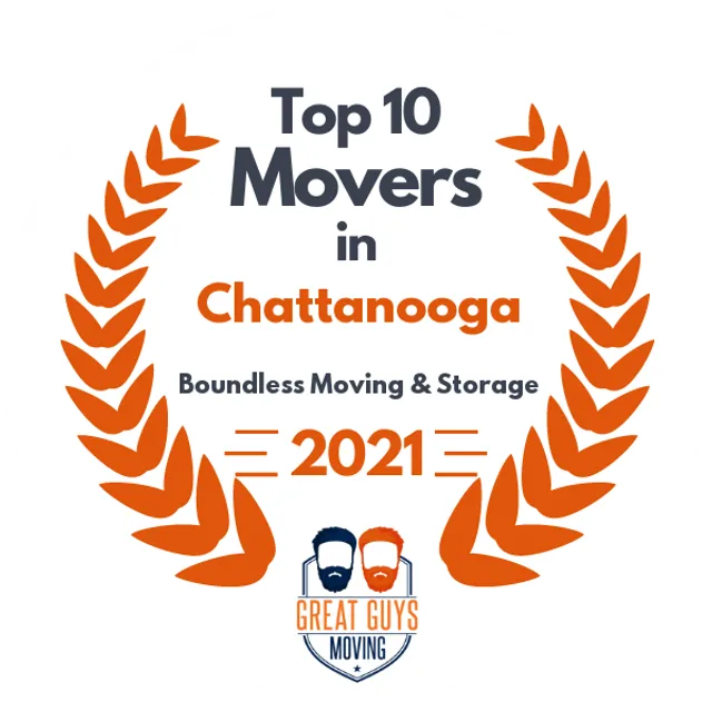 Top 10 Movers in Chattanooga, TN 2021 award