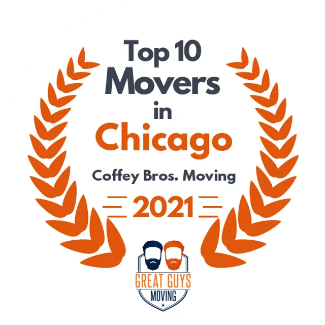 Top 10 Movers in Chicago, IL 2021 award