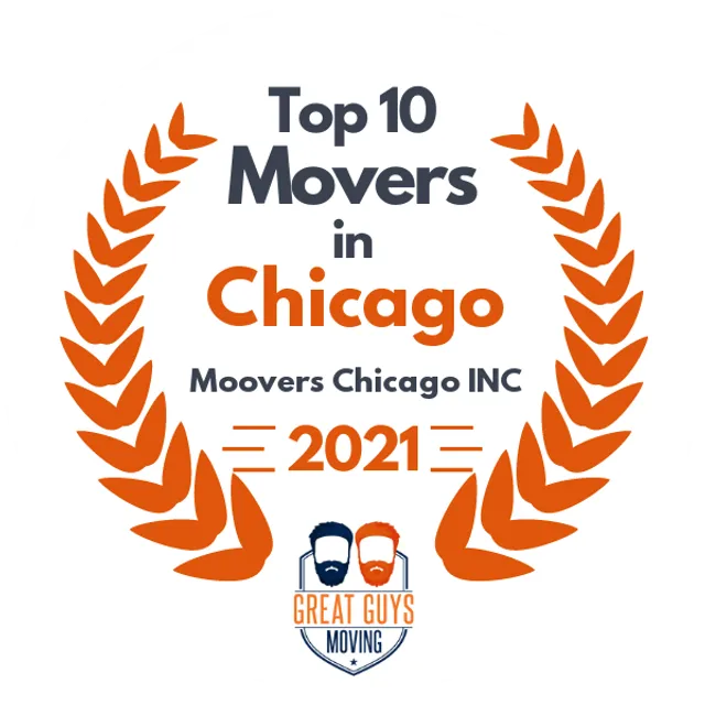 Top 10 Movers in Chicago, IL 2021 award