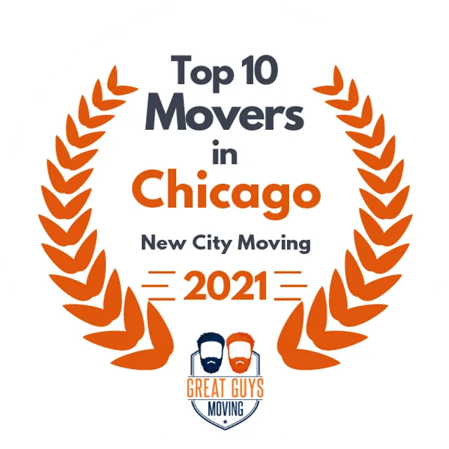 Top 10 Movers in Chicago, IL 2021 award