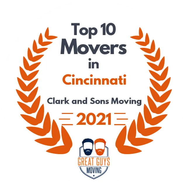 Top 10 Movers in Cincinnati, OH 2021 award