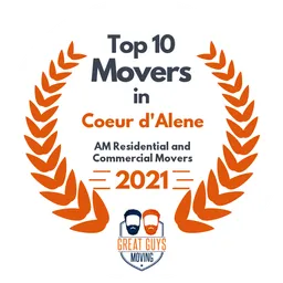 top 10 ranked movers in coeur dalene 2021 am residential and commercial movers image