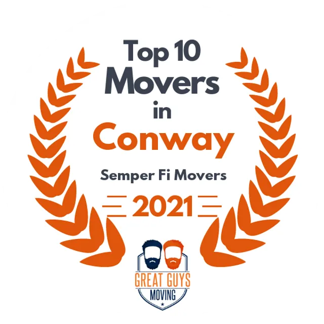 Top 10 Movers in Little Rock, AR 2021 award