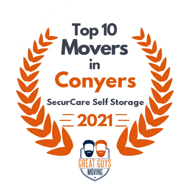 Top 10 Movers in Conyers, GA 2021 award