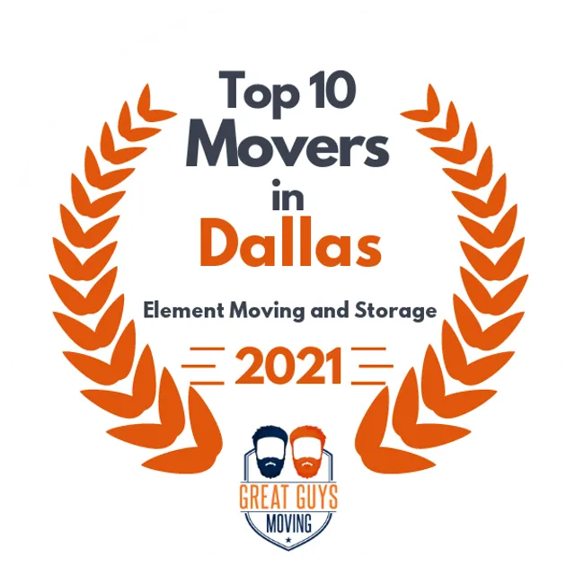 Top 10 Movers in Dallas, TX 2021 award