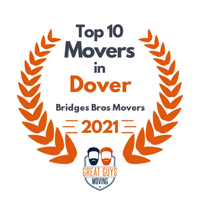 Top 10 Movers in Manchester, NH 2021 award