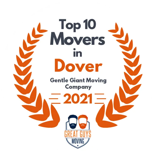 Top 10 Movers in Manchester, NH 2021 award