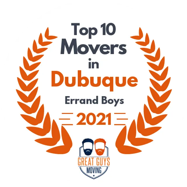 Top 10 Movers in Cedar Rapids, IA 2021 award