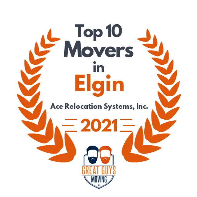 Top 10 Movers in Elgin, IL 2021 award