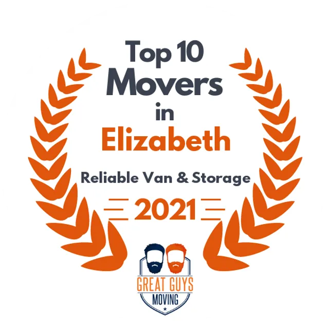 Top 10 Movers in Newark, NJ 2021 award