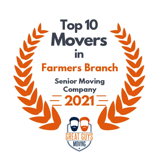 Top 10 Movers in Plano, TX 2021 award