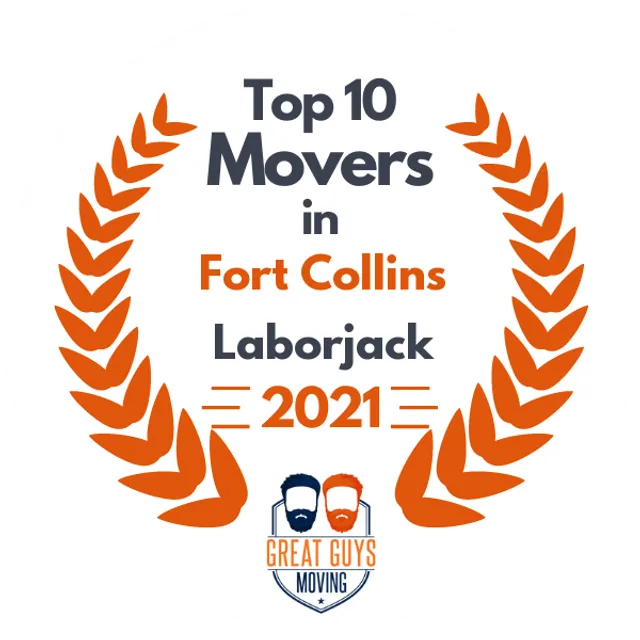 Top 10 Movers in Fort Collins, CO 2021 award