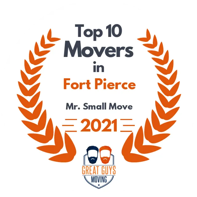 Top 10 Movers in Palm Bay, FL 2021 award