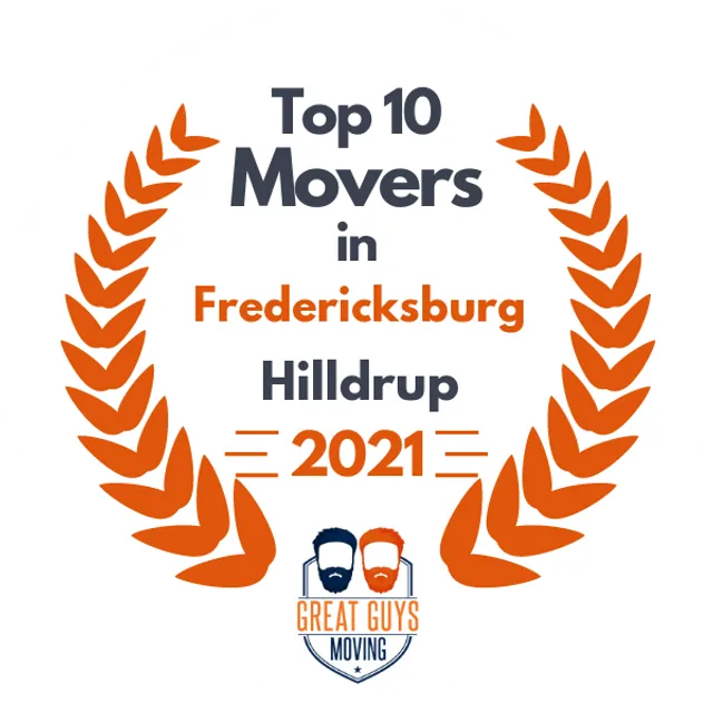 Top 10 Movers in Fredericksburg, VA 2021 award