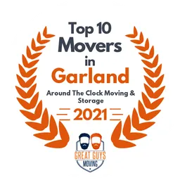 top 10 ranked movers in garland 2021 around the clock moving storage image