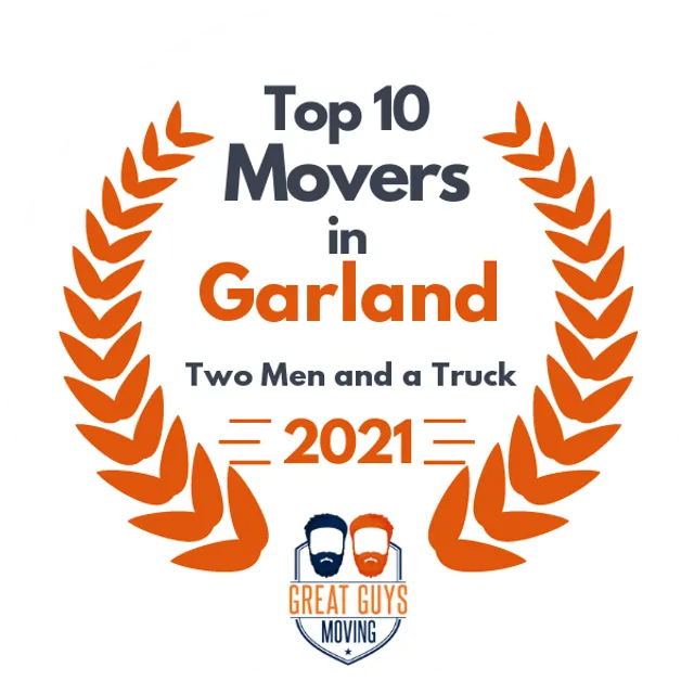 Top 10 Movers in Garland, TX 2021 award