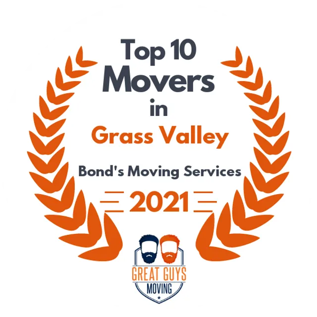 Top 10 Movers in Roseville, CA 2021 award