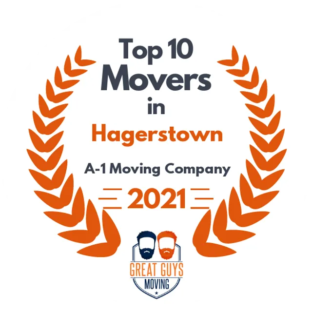 Top 10 Movers in Frederick, MD 2021 award