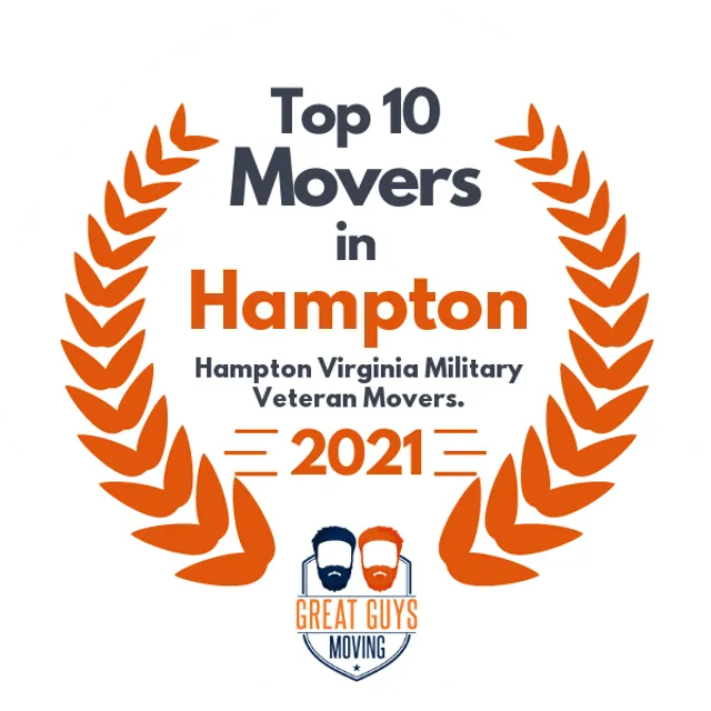 Top 10 Movers in Virginia Beach, VA 2021 award