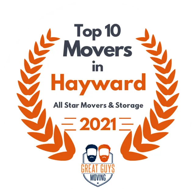 Top 10 Movers in Stockton, CA 2021 award