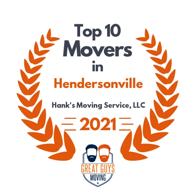 Top 10 Movers in Nashville, TN 2021 award