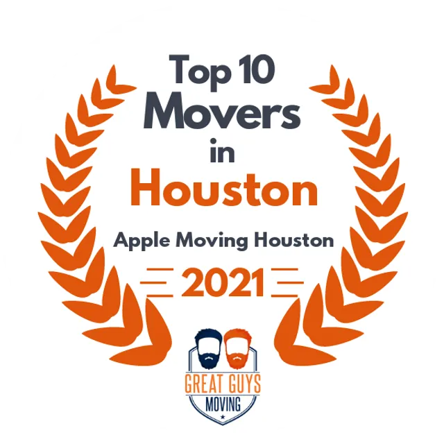 Top 10 Movers in Houston, TX 2021 award