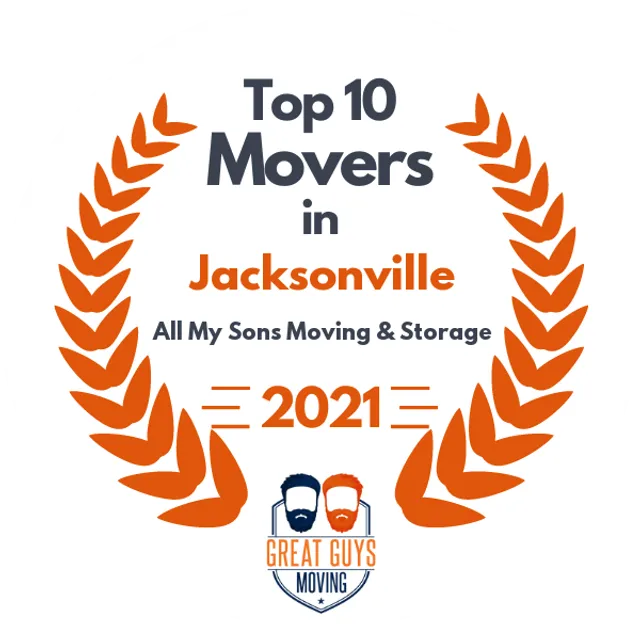 Top 10 Movers in Jacksonville, FL 2021 award