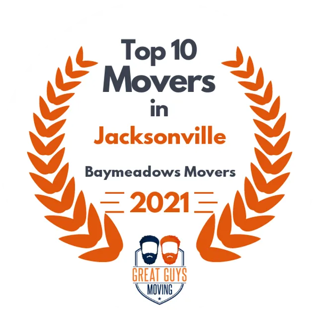 Top 10 Movers in Jacksonville, FL 2021 award