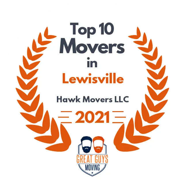 Top 10 Movers in Irving, TX 2021 award