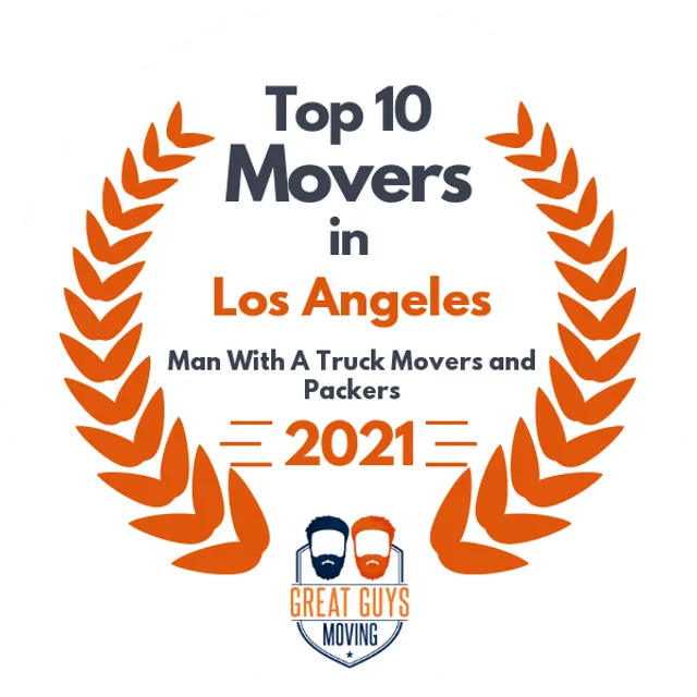 Top 10 Movers in Los Angeles, CA 2021 award