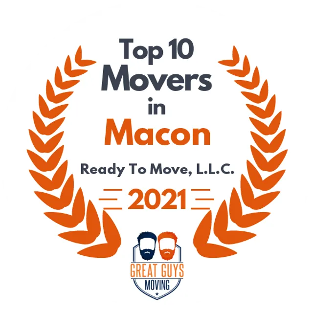 Top 10 Movers in Macon, GA 2021 award