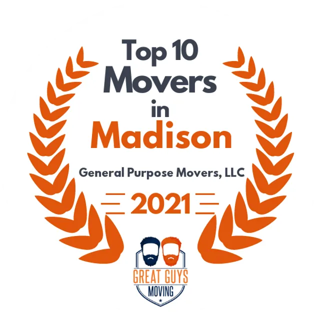 Top 10 Movers in Madison, WI 2021 award