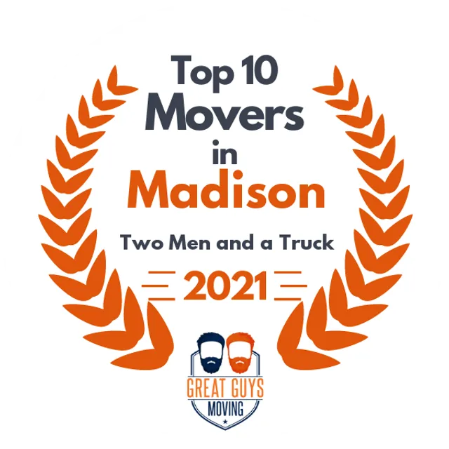 Top 10 Movers in Madison, WI 2021 award