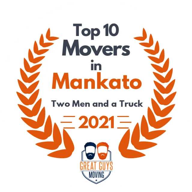 Top 10 Movers in Mankato, MN 2021 award