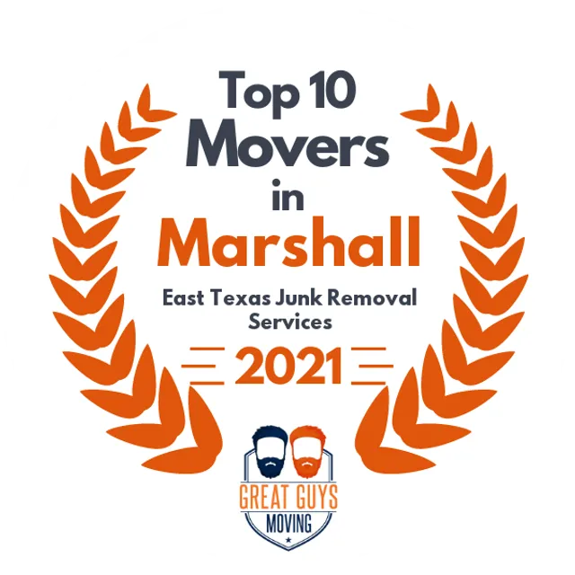 Top 10 Movers in Marshall, TX 2021 award