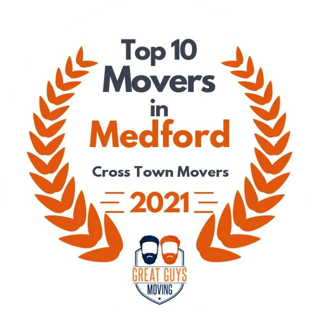 Top 10 Movers in Medford, OR 2021 award