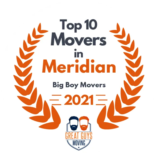 Top 10 Movers in Meridian, ID 2021 award