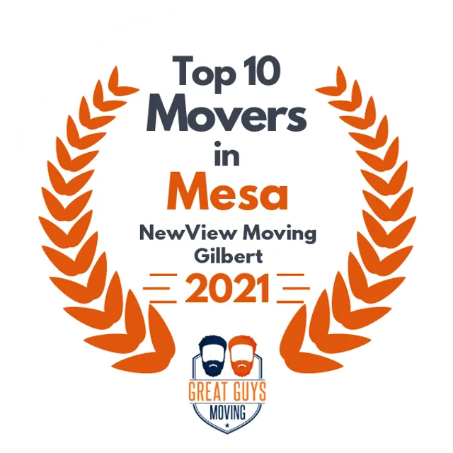 Top 10 Movers in Mesa, AZ 2021 award