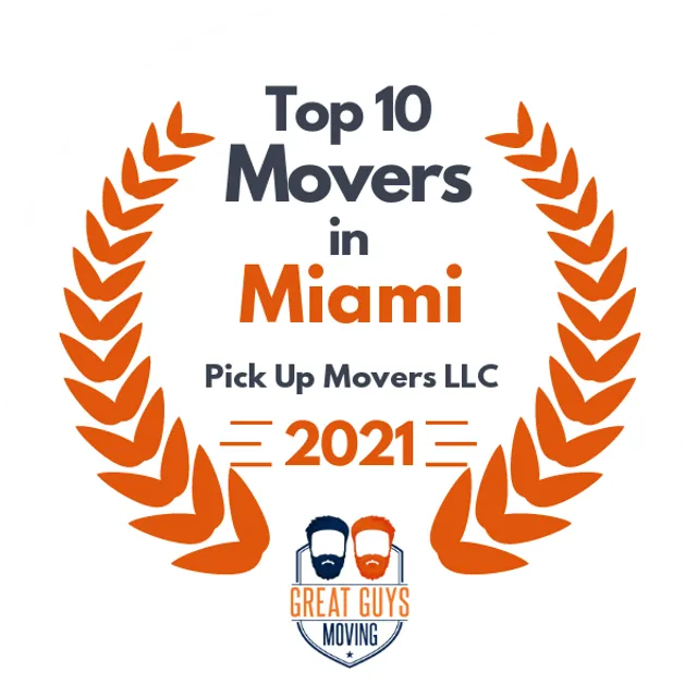 Top 10 Movers in Miami, FL 2021 award