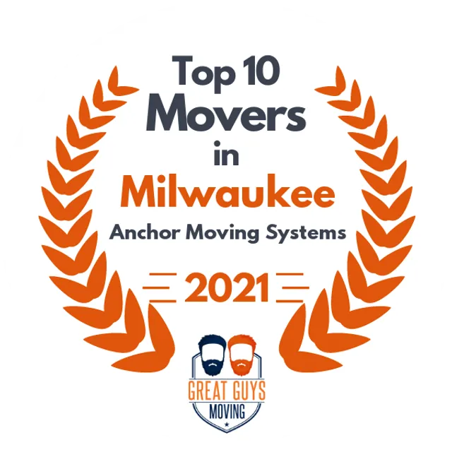 Top 10 Movers in Milwaukee, WI 2021 award