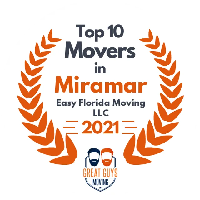 Top 10 Movers in Miami, FL 2021 award