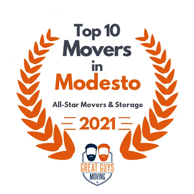 Top 10 Movers in Stockton, CA 2021 award