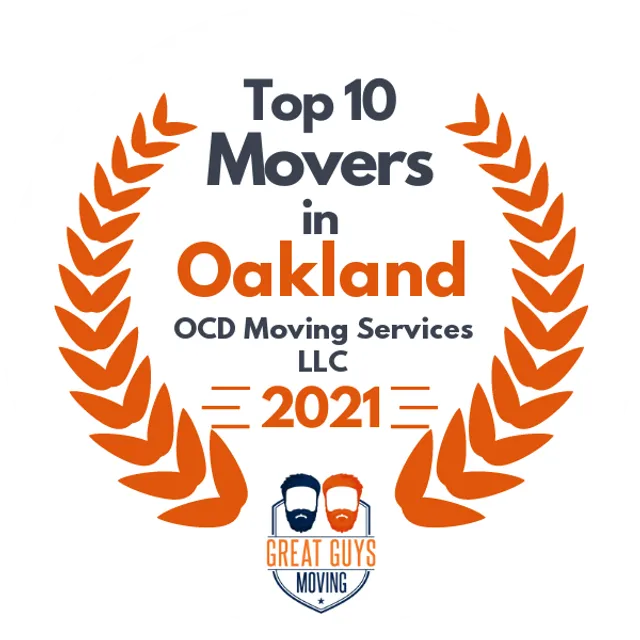 Top 10 Movers in San Francisco, CA 2021 award