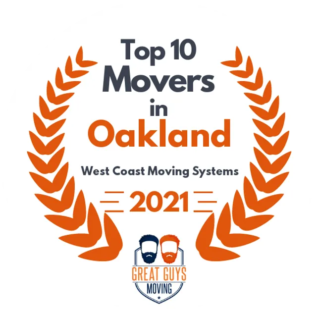 Top 10 Movers in San Jose, CA 2021 award