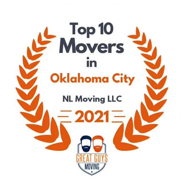 Top 10 Movers in Oklahoma City, OK 2021 award