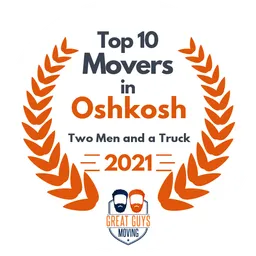 top 10 ranked movers in oshkosh 2021 two men and a truck image