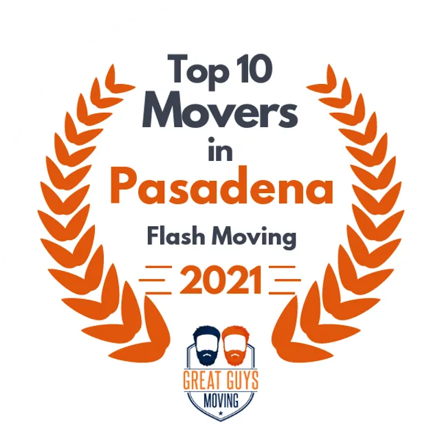 Top 10 Movers in Long Beach, CA 2021 award