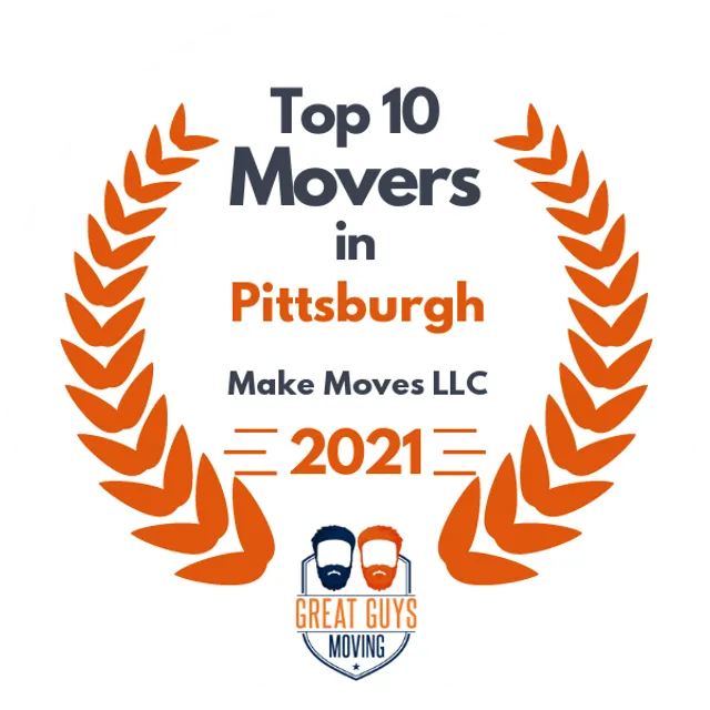 Top 10 Movers in Pittsburgh, PA 2021 award